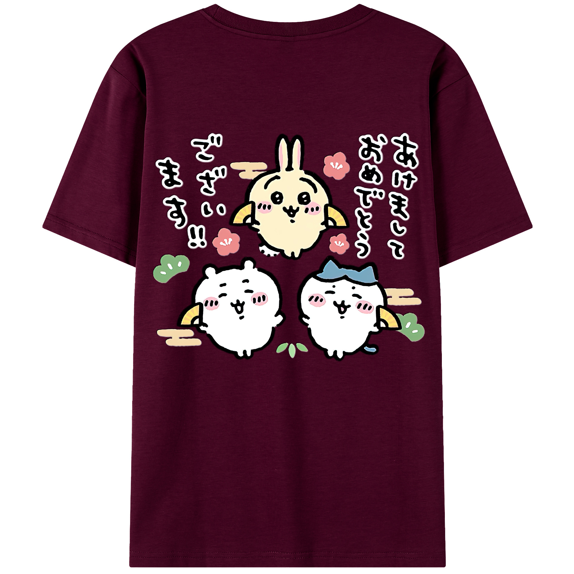（画像用） ちいかわ ちいかわ Chii-kawa chiikawa レディース半袖Tシャツ(バックプリント)